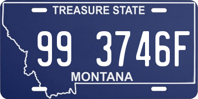 MT license plate 993746F