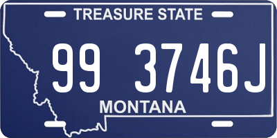 MT license plate 993746J