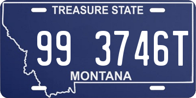 MT license plate 993746T