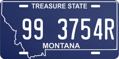 MT license plate 993754R