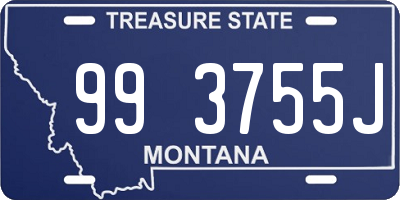 MT license plate 993755J