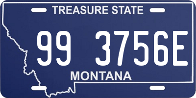 MT license plate 993756E