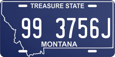 MT license plate 993756J