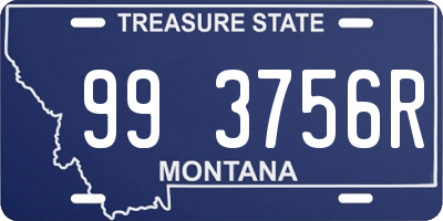 MT license plate 993756R