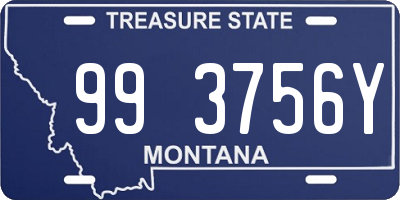 MT license plate 993756Y