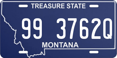 MT license plate 993762Q