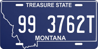 MT license plate 993762T