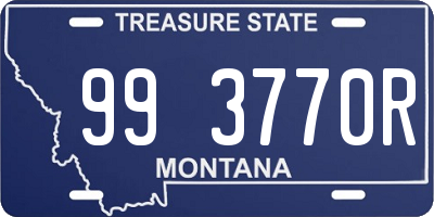 MT license plate 993770R