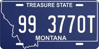 MT license plate 993770T