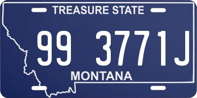 MT license plate 993771J