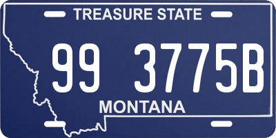 MT license plate 993775B