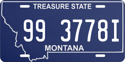 MT license plate 993778I