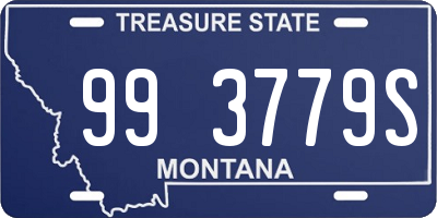 MT license plate 993779S