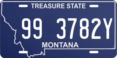 MT license plate 993782Y