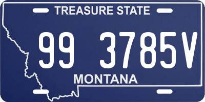 MT license plate 993785V