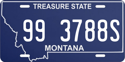 MT license plate 993788S