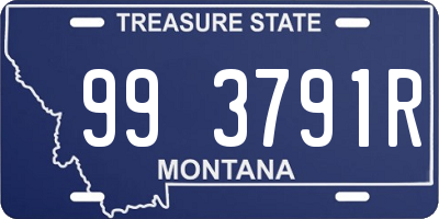 MT license plate 993791R