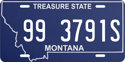 MT license plate 993791S