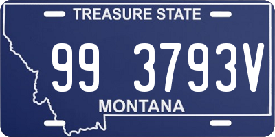 MT license plate 993793V