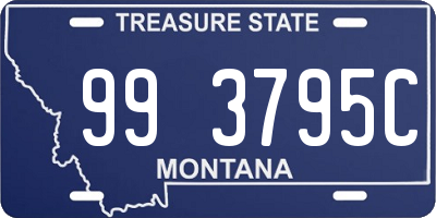 MT license plate 993795C