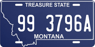 MT license plate 993796A