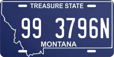 MT license plate 993796N