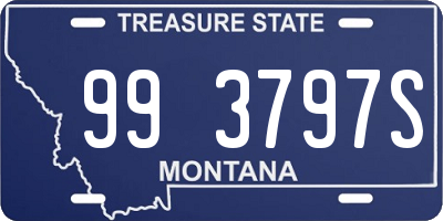 MT license plate 993797S