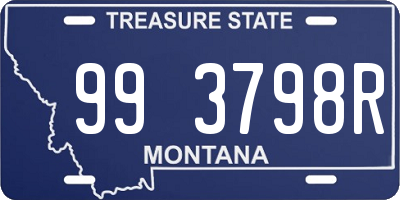 MT license plate 993798R