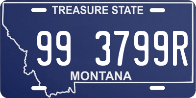 MT license plate 993799R