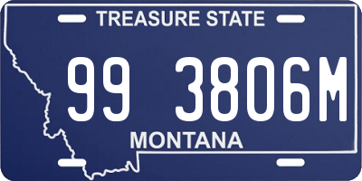 MT license plate 993806M