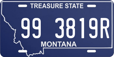 MT license plate 993819R