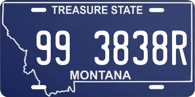 MT license plate 993838R