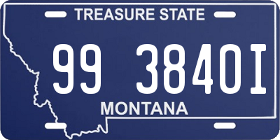 MT license plate 993840I