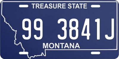 MT license plate 993841J