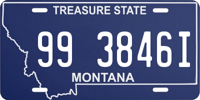 MT license plate 993846I