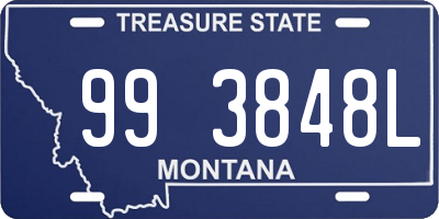 MT license plate 993848L