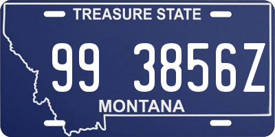 MT license plate 993856Z