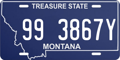 MT license plate 993867Y