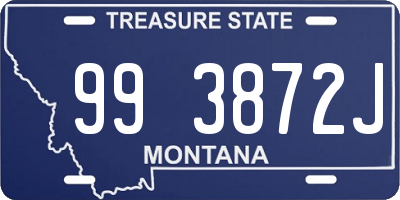 MT license plate 993872J