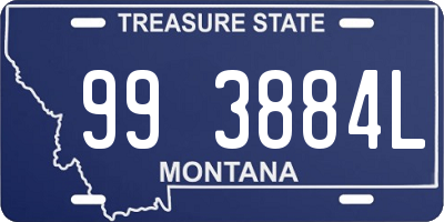 MT license plate 993884L