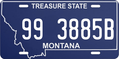 MT license plate 993885B