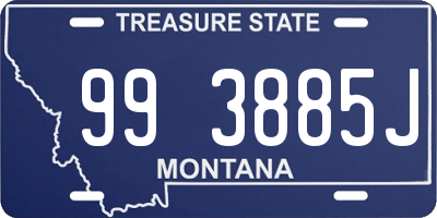 MT license plate 993885J