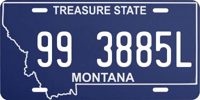 MT license plate 993885L