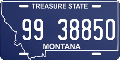 MT license plate 993885O