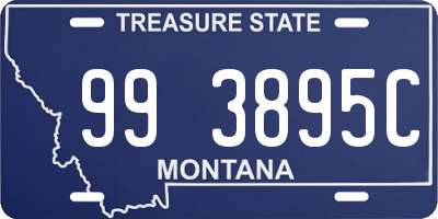 MT license plate 993895C