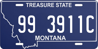 MT license plate 993911C