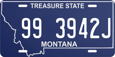 MT license plate 993942J