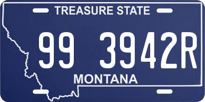 MT license plate 993942R