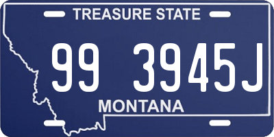 MT license plate 993945J