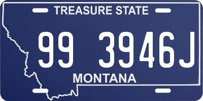 MT license plate 993946J